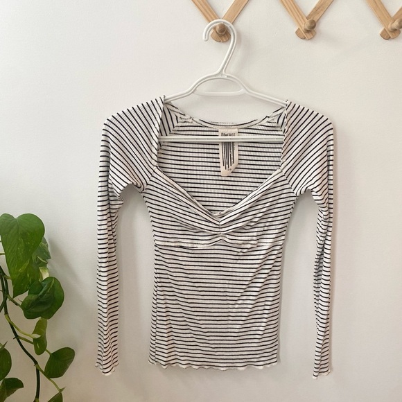 Free people ribbed striped top - Picture 1 of 4